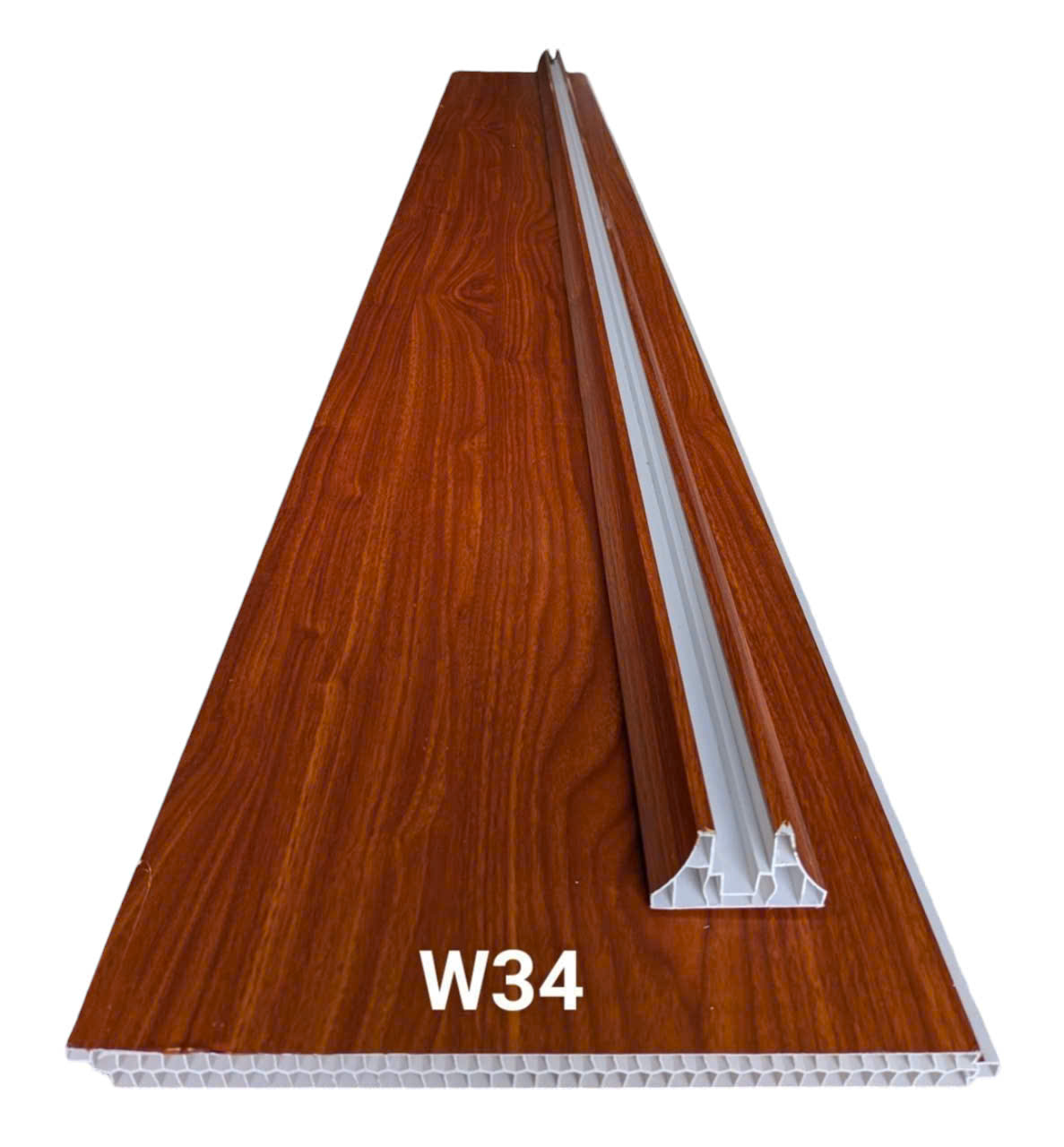 Tấm vách ngăn nhựa giả gỗ 2 mặt NT-DIVID-HM