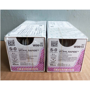 Chỉ phẫu thuật VICRYL RAPIDE số 5/0, dài 45cm, kim tam giác ngược 11mm, 3/8C W9915
