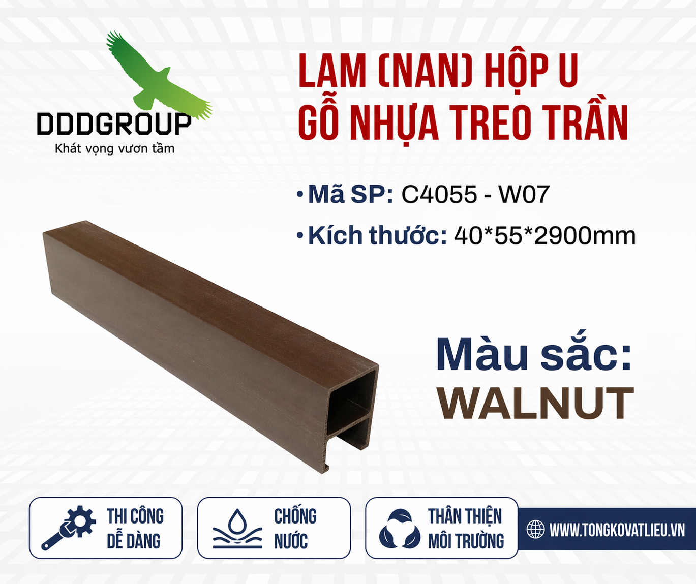 EW- Lam nhựa thả trần