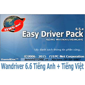 Wandriver 6.6 Tiếng Anh, Tiếng Việt, Bộ Driver Tự Động, Đầy Đủ Cho Windows