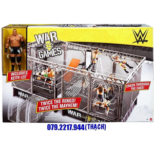 WWE NXT TAKEOVER WAR GAMES PLAYSET (KÈM MÔ HÌNH WWE KEITH LEE - BASIC SERIES ACTION FIGURE)