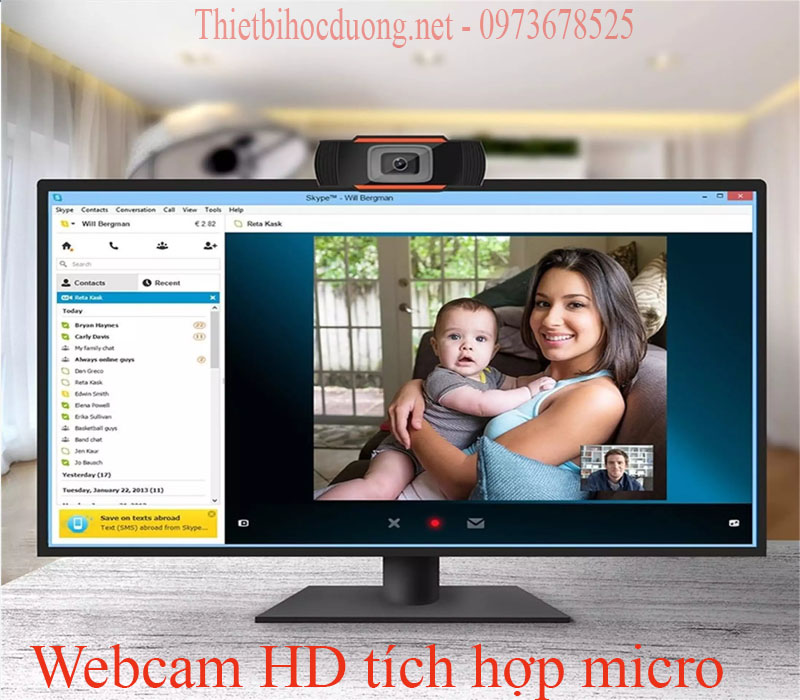 Webcam hhọc online chuẩn HD Giá rẻ