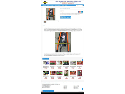 Mẫu website dụng cụ cơ khí
