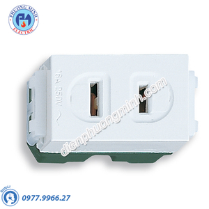 Ổ cắm đơn (dùng cho phích cắm dẹp) - Model WEG1001SW