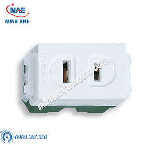 Ổ cắm đơn (dùng cho phích cắm dẹp) - Model WEG1001SW