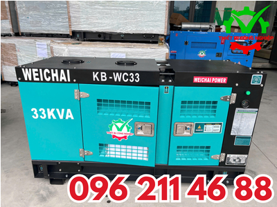 WEICHAI 33kVA – NHỎ GỌN, MẠNH MẼ, GIẢI PHÁP ĐIỆN ỔN ĐỊNH CHO MỌI NHU CẦU