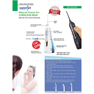 Máy tăm nước du lịch WaterJet Flosser Pro Cordless Maxi WFP-600/WFP-650