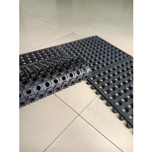 Thảm cao su chống trơn trượt dạng lắp ghép - WG 8040 - ĐEN