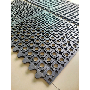 Thảm cao su chống trơn trượt dạng lắp ghép - WG 8040 - ĐEN