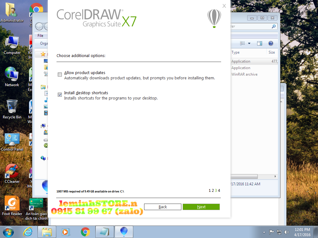 Hướng dẫn cài đặt CorelDRAW X7 x32/x64 Full Crack