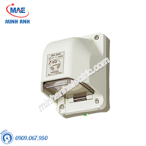 Ổ cắm Locking kín bụi 30A - 2P+Ground - 250VAC - Model WK6330