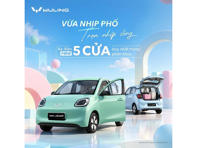 Wuling Mini EV Macaron 5 Cửa: Xe Điện Nhỏ Gọn Cho Phụ Nữ Hiện Đại Dễ Dàng Đi Phố