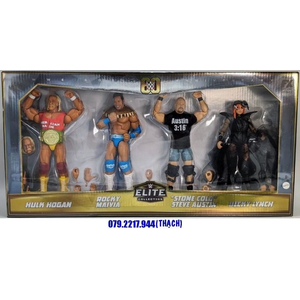 [HỘP MÓP] WWE 60TH ANNIVERSARY THEN NOW FOREVER ELITE 4-PACK (EXCLUSIVE)