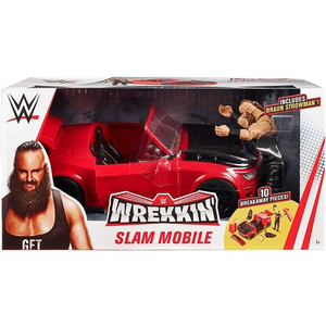 WWE WREKKIN' SLAM MOBILE (KÈM MÔ HÌNH WWE BRAUN STROWMAN BASIC ACTION FIGURE)