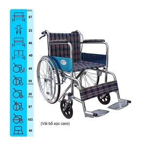 Xe lăn Lucass X-97J (Có thắng tay)