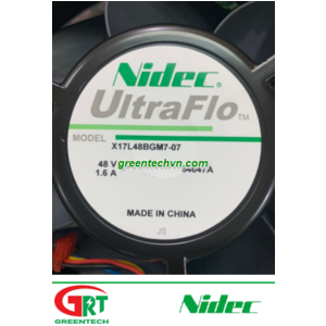 Nidec X17L48BGM7-07 | Quạt tản nhiệt Nidec X17L48BGM7-07 | Fan Nidec X17L48BGM7-07 | Nidec VietNam