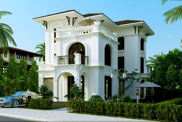 xây dựng bi xây dựng biệt thự cổ điển