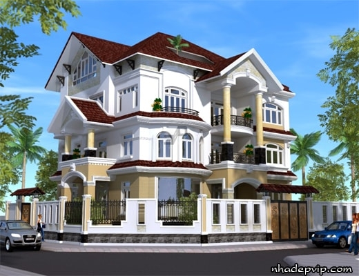 xây dựng biệt thự cổ điển xây dựng biệt thự cổ điển