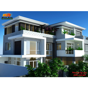 Xây dựng biệt thự hiện đại Chị Hoàng Oanh Quận 12