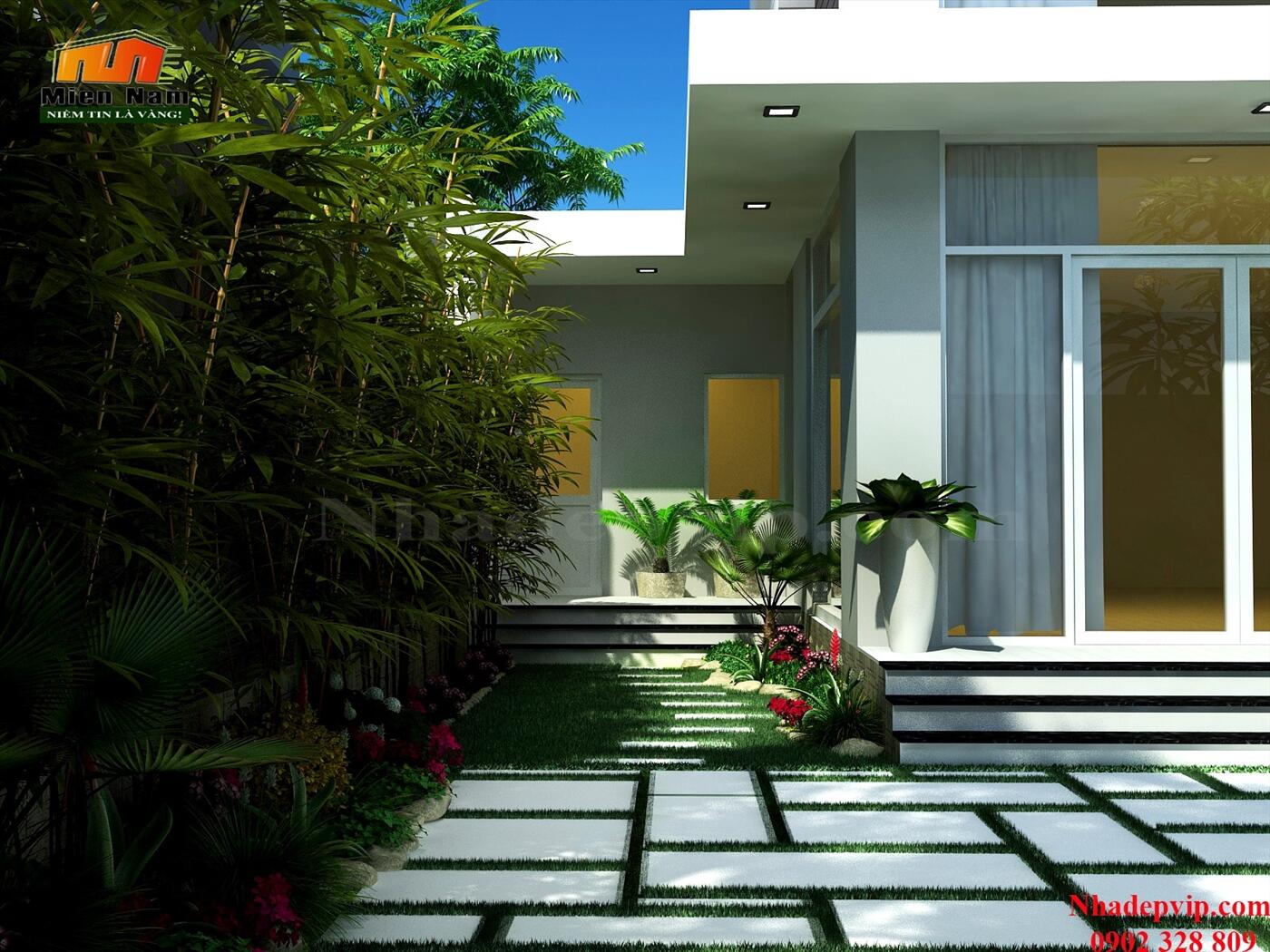 Xây dựng biệt thự hiện đại Chị Hoàng Oanh Quận 12 Xây dựng biệt thự hiện đại Chị Hoàng Oanh Quận 12