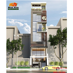 Xây nhà phố đẹp gia đình Chú Bảo Tiền Giang