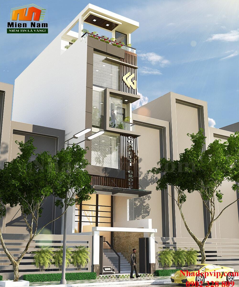 Xây nhà phố đẹp gia đình Chú Bảo Tiền Giang Xây nhà phố đẹp gia đình Chú Bảo Tiền Giang