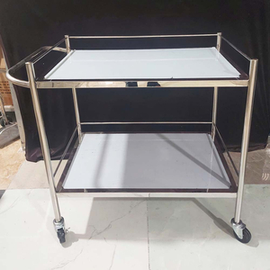 Xe đẩy inox 2 tầng 50 x 80 (không hộc)