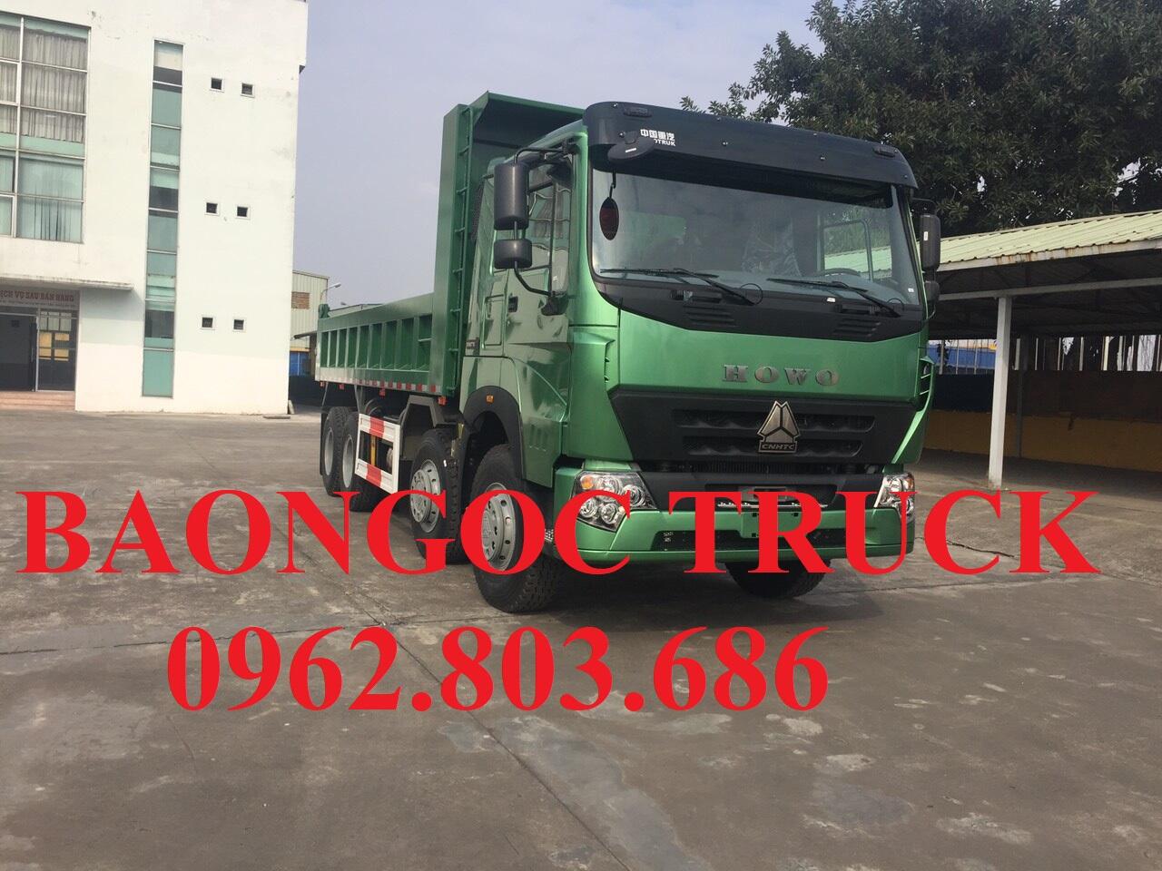 Xe ben howo 3 chân đời 2019
