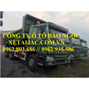 XE BEN HOWO 3 CHÂN THÙNG VUÔNG MÁY 371 HP NHẬP NGUYÊN CHIẾC