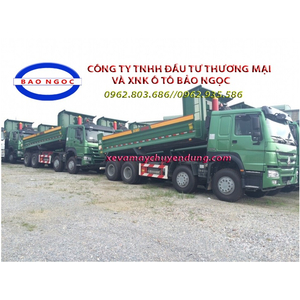 XE BEN HOWO 4 CHÂN MÁY 371 HP THÙNG ĐÚC DÀI 6,4 M