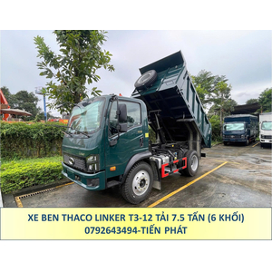 XE BEN THACO LINKER T3-12 TẢI 7.5 TẤN THÙNG 6 KHỐI