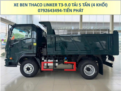 XE BEN THÙNG 4 KHỐI THACO LINKER T3-9.0 TẢI 5 TẤN MỚI NHẤT