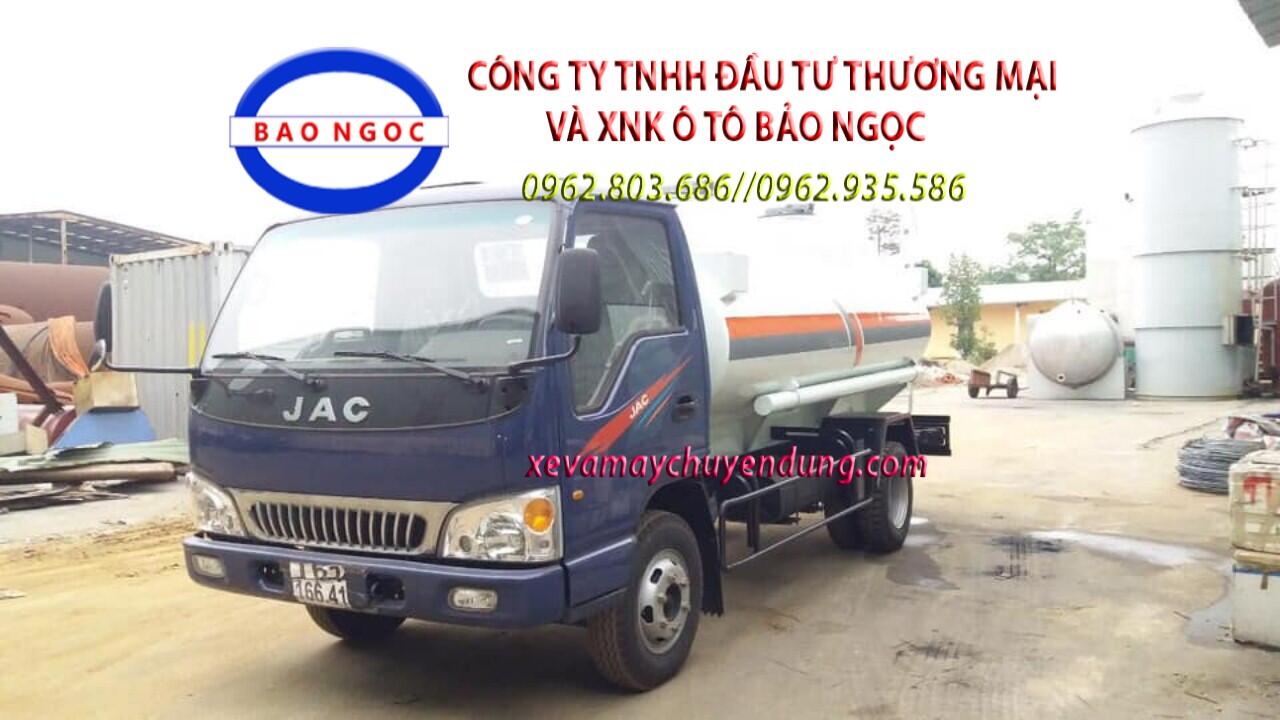 Xe bồn chở xăng dầu 6 khối jac