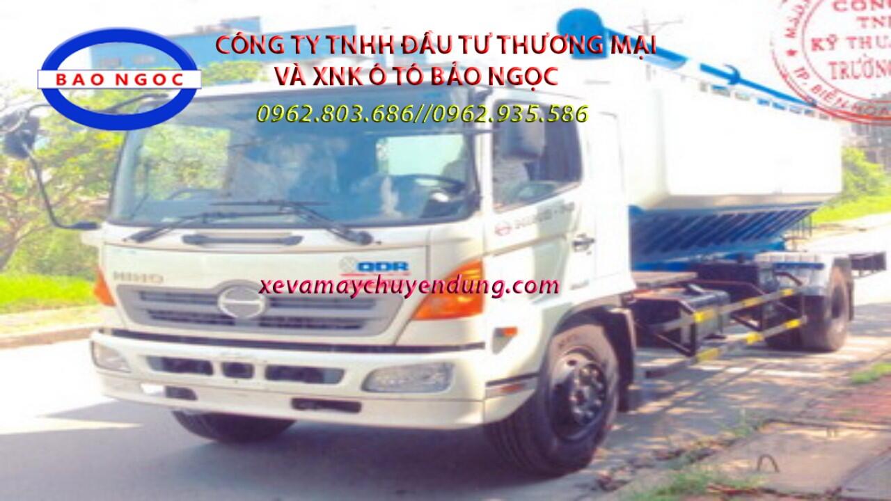 xe chở cám, thức ăn gia súc 13 khôi hino FG