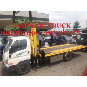 Xe cứu hộ giao thông hyundai 110s sàn trượt cẩu kéo
