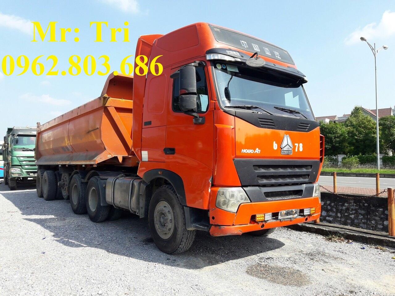 Xe đầu kéo howo 375 cầu láp cũ đã qua sử dụng