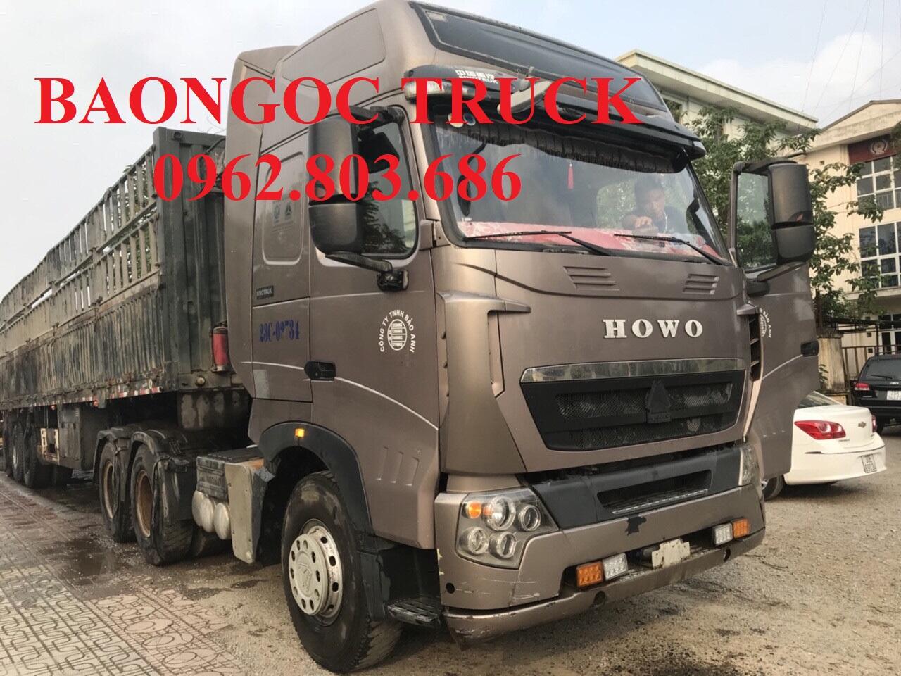 Xe đầu kéo howo 420 cầu dầu