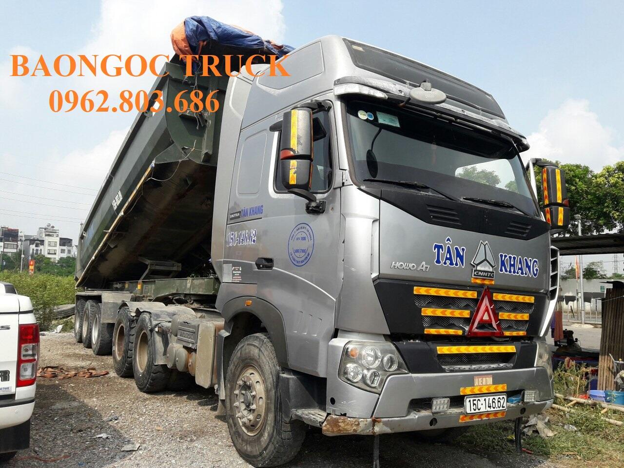Xe đầu kéo howo 420 cầu dầu nóc cao
