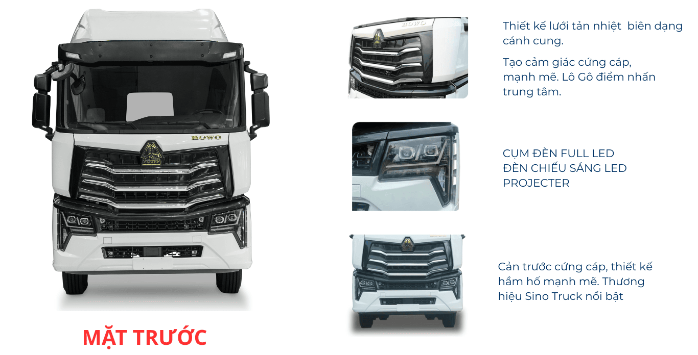 XE ĐẦU KÉO HOWO MAX 4x2 - ĐẦU KÉO HOWO SINOTRUCK NHẬP KHẨU