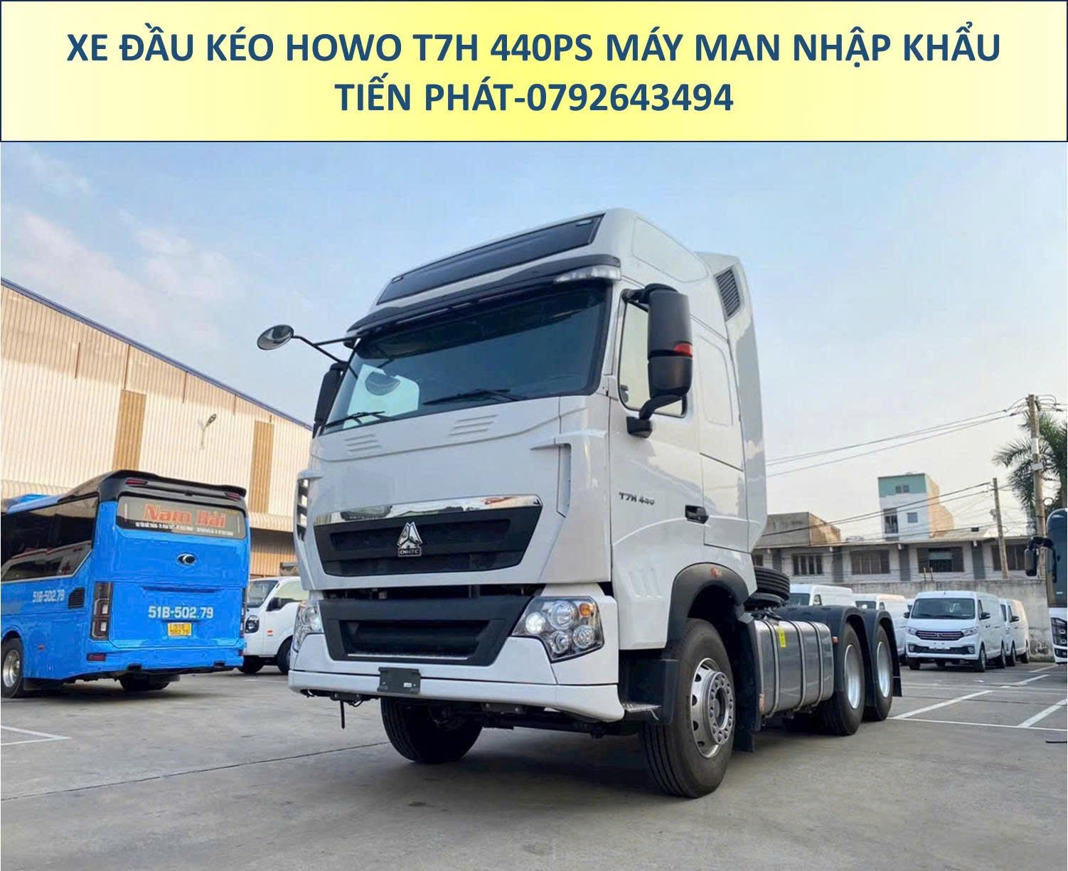 XE ĐẦU KÉO NHẬP KHẨU HOWO T7H 440PS MÁY MAN CẦU LÁP MỚI NHẤT