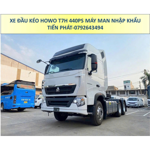 XE ĐẦU KÉO NHẬP KHẨU HOWO T7H 440PS MÁY MAN CẦU LÁP MỚI NHẤT