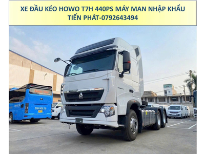 XE ĐẦU KÉO NHẬP KHẨU HOWO T7H 440PS MÁY MAN CẦU LÁP MỚI NHẤT