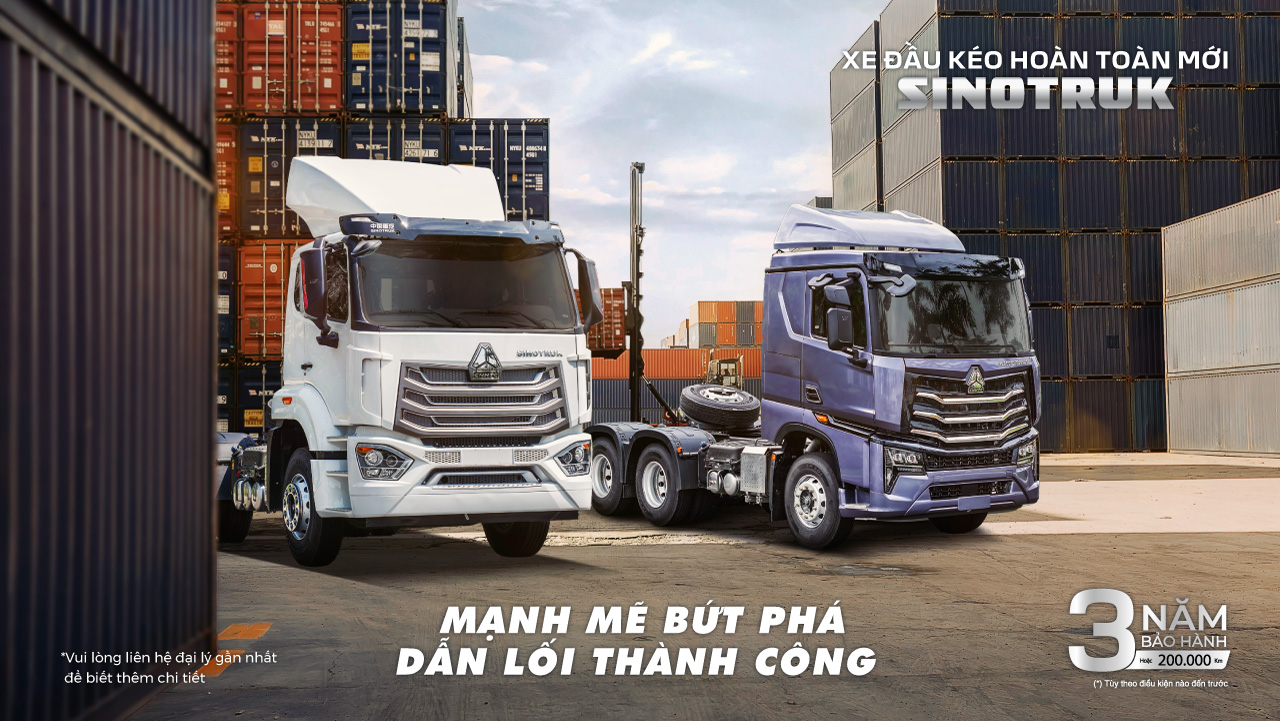 XE ĐẦU KÉO SINOTRUK HOÀN TOÀN MỚI - MẠNH MẼ BỨT PHÁ, DẪN LỐI THÀNH CÔNG