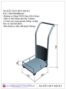 Xe đẩy bình hút dịch