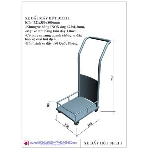 Xe đẩy bình hút dịch