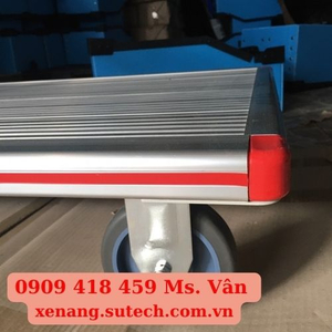 Xe đẩy hàng 1 tầng đáy thép