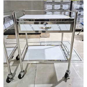 Xe đẩy inox 2 tầng 35 x 50 (có hộc)