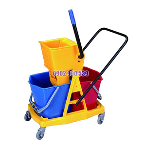 XE ĐẨY LAU NHÀ 2 XÔ BẰNG NHỰA