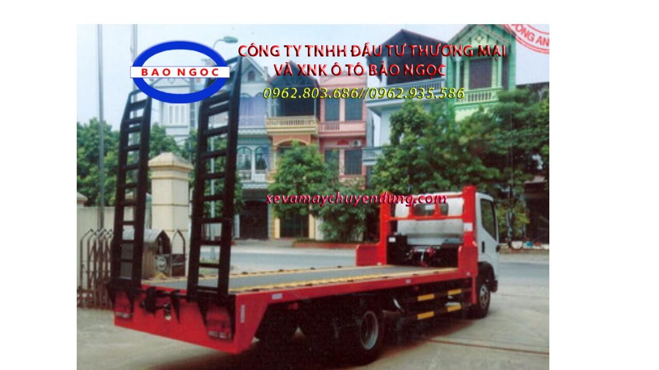 Xe fooc 2 chân faw chở máy công trình