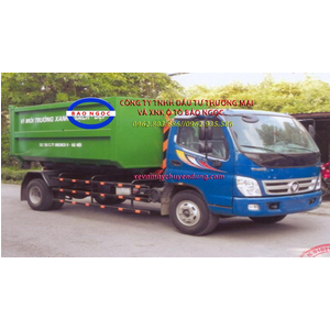 Xe hooklift chở rác thùng rời 12 khối thaco ollin 700C